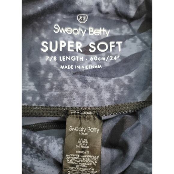 Sweaty Betty Leggings Womens SZ XS Side Pocket 7/8 Super Soft Printed - Picture 5 of 9